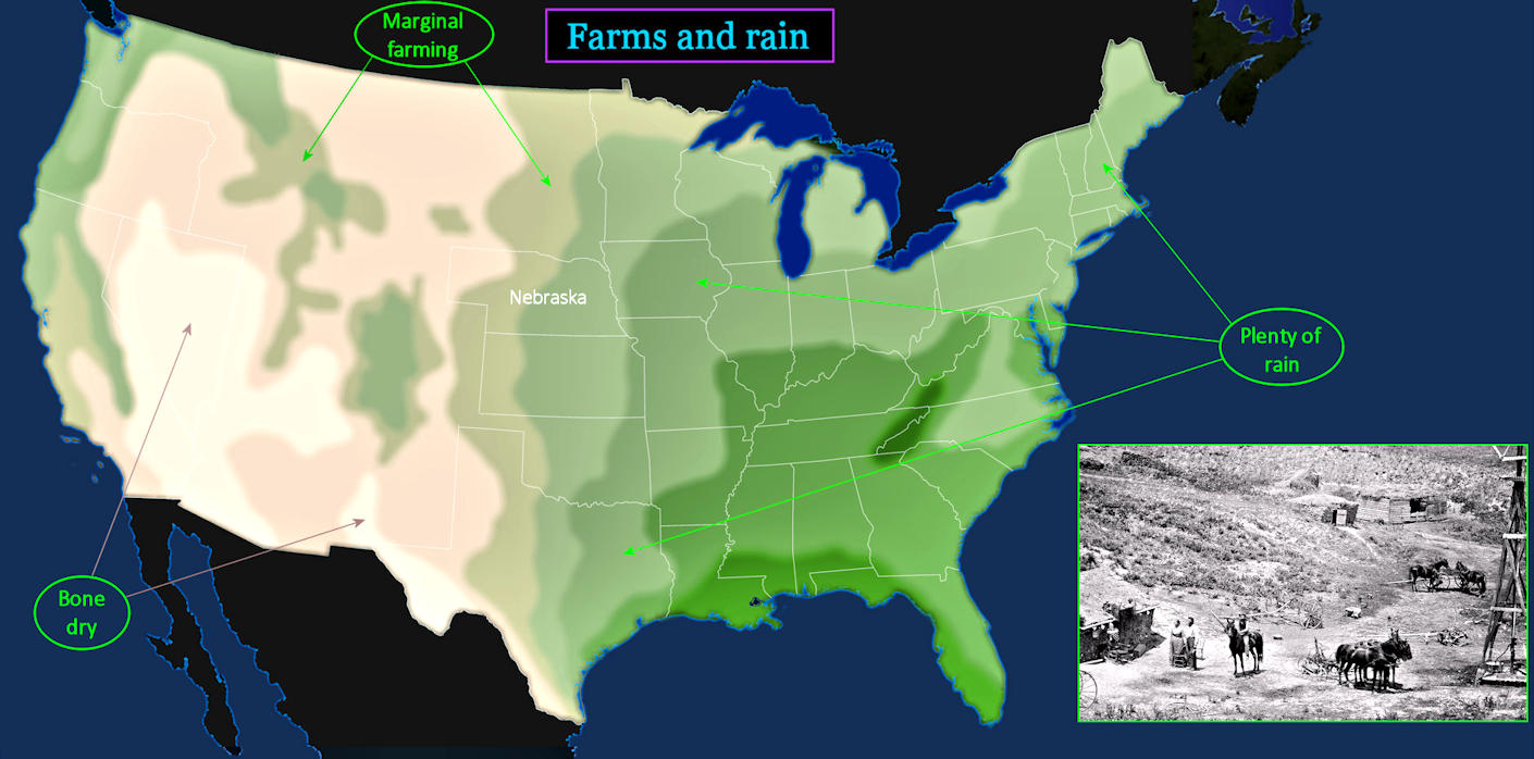 Yearly rainfall map